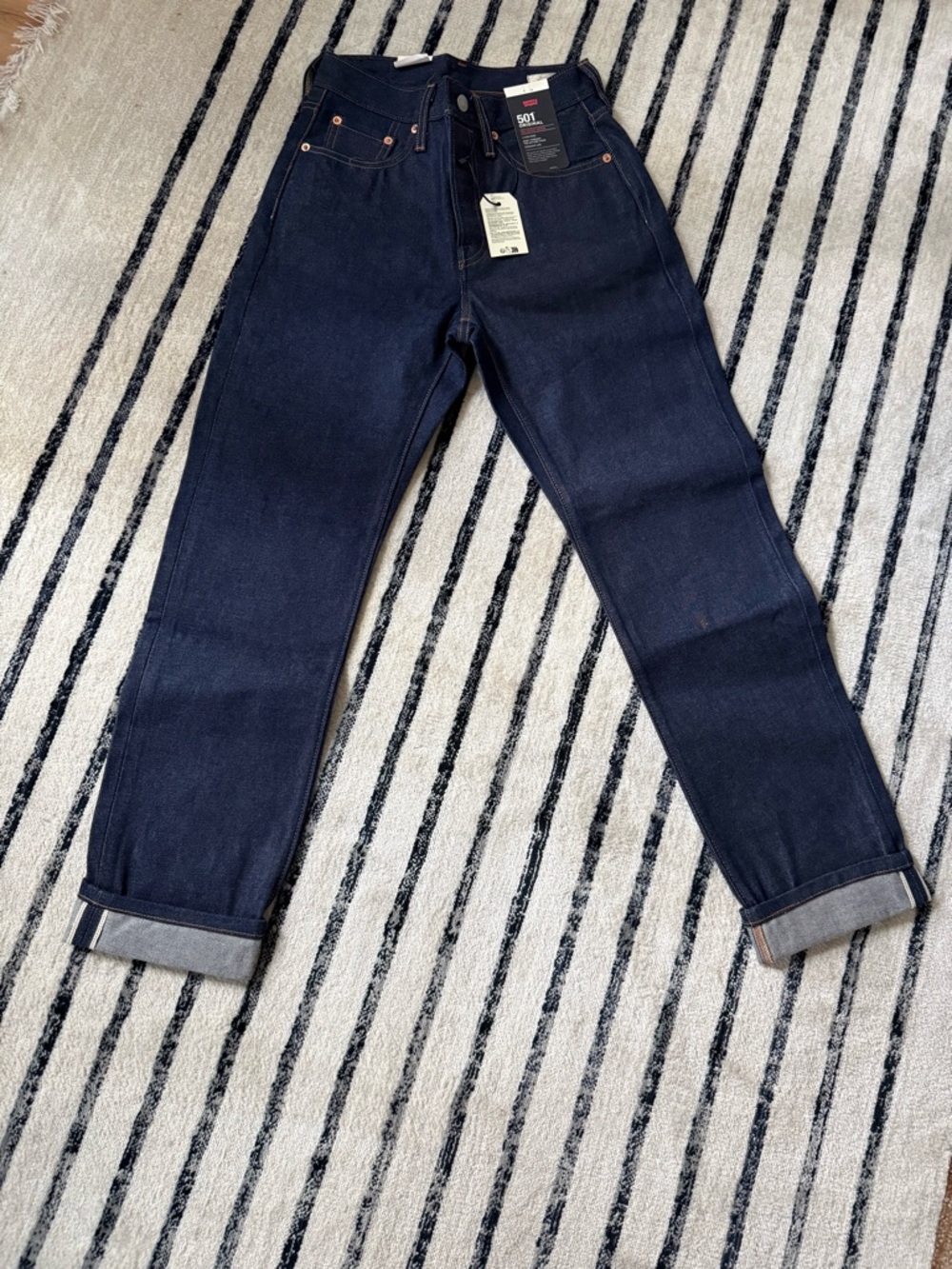 Levi's Selvedge Dark Indigo Straight Women’s Jeans